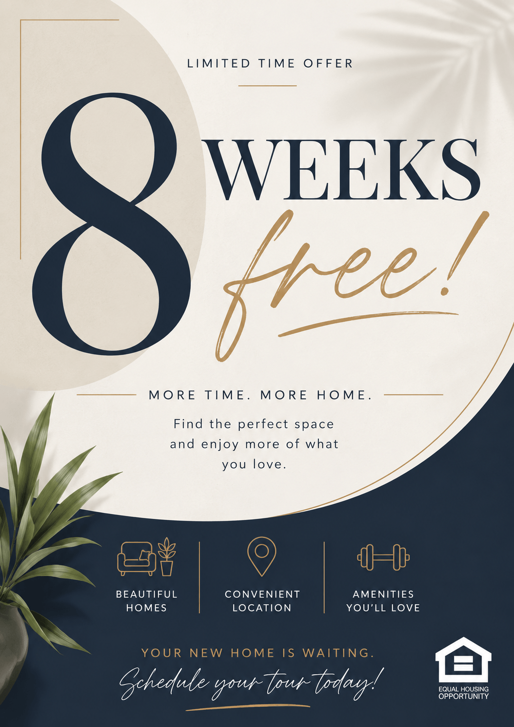 Receive 8 weeks free when you move in by 8/31/26!